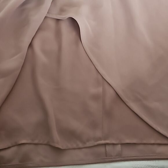 Babaton Long Sleeves Wrap Twisted Midi Dress XXS Brown - Picture 12 of 16